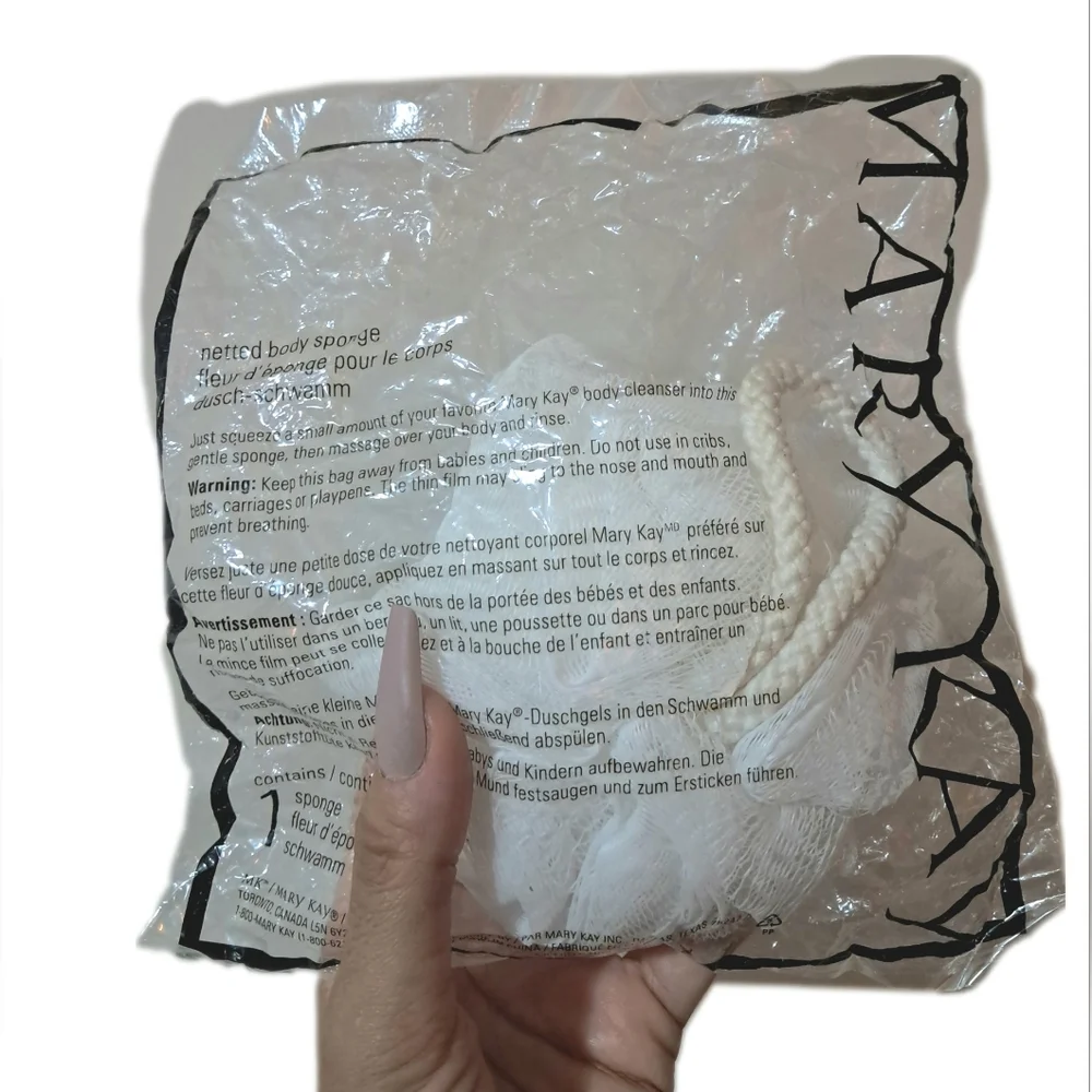 Mary Kay Bath Body Loofah Cleansing Body Sponge Massage Home Skin Accessories